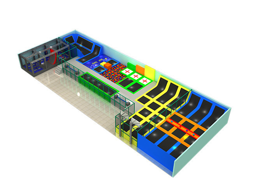 Multifunctionele Materiaal van Ninjacourse indoor trampoline 1m het Hoogte