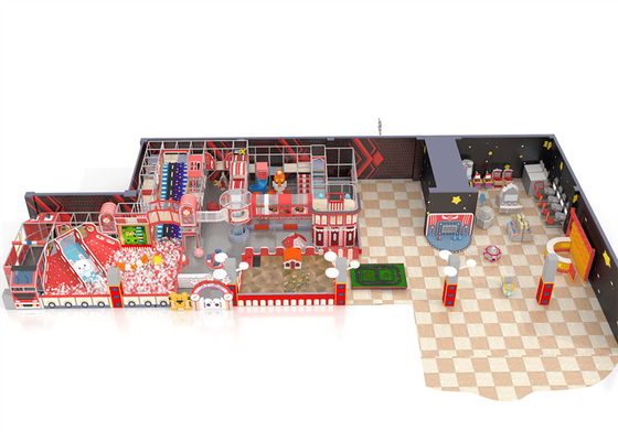 5m van het Materiaalkinderen van de Jonge geitjes het Binnenspeelplaats Zachte Spel Maze With Arcade Machine