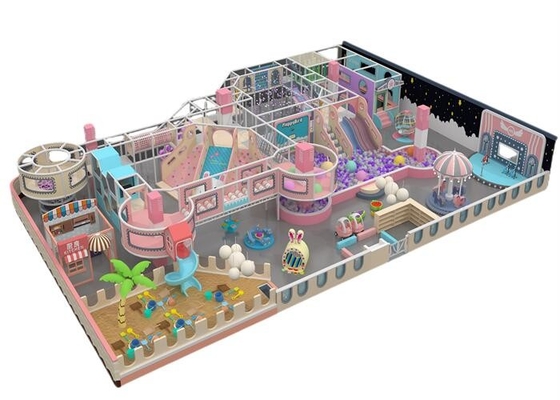 De kinderen spelen Materiaal Grote Playland van de Spelen het Zachte Speelplaats met Balzandstraler