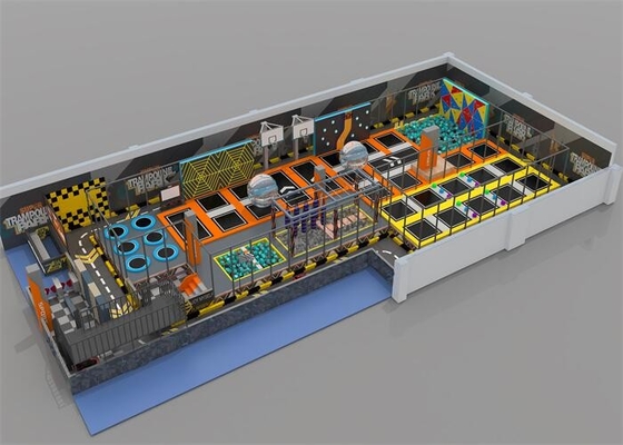 Grote Vrije Springende Gebied van de volwassenen het Binnen Rechthoekige Trampoline voor Gymnastiekcentrum