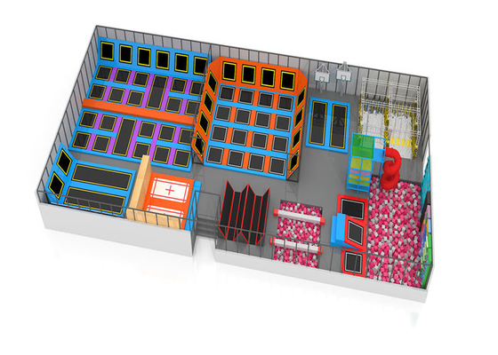 Het commerciële Professionele Grote Springende Gebied van het Trampolinemateriaal voor het Centrum van Familiesporten