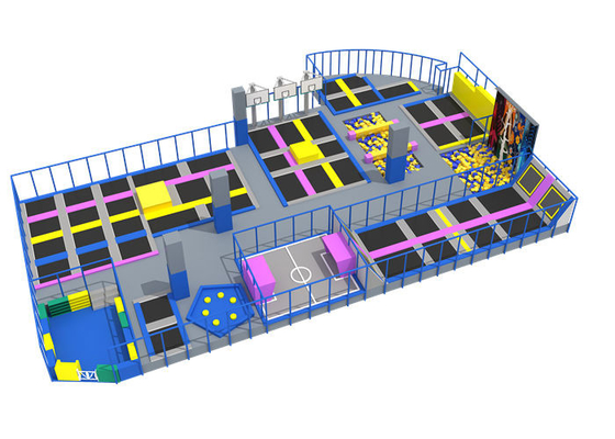 De commerciële zachte prestaties van het het Parkhoogspringen van de Sprongtrampoline opgevuld met schuimkuil